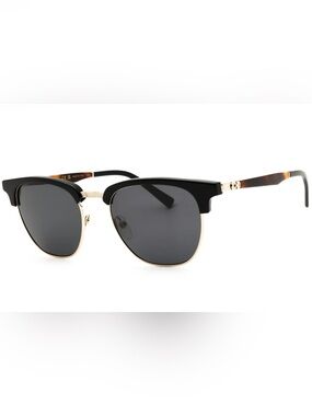 New Salvatore Ferragamo Sunglasses SF307S 011 Black / Gold / Green NWT